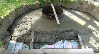 Заливка бетоном