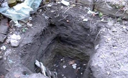 Яма для установки конструкции