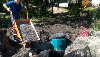 Засыпка гравия