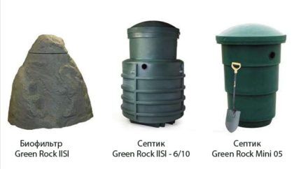 Септики и биофильтр Green Rock