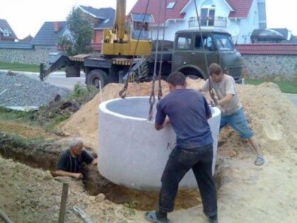 Септик из бетонных колец под ключ стоимость