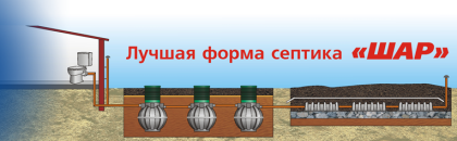 Вариант подключения септика "Шар" Вариант подключения септика "Шар"