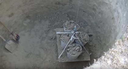 Несложное приспособление для извлечения грунта