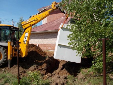 Установка септика в котлован