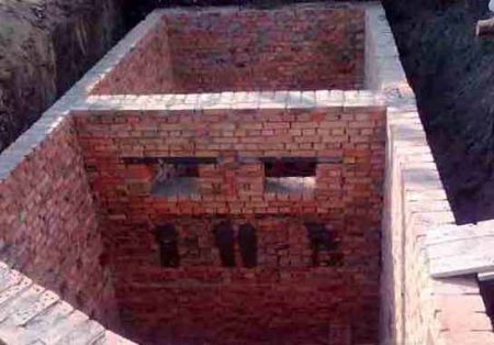 Пример кирпичного септика Пример кирпичного септика