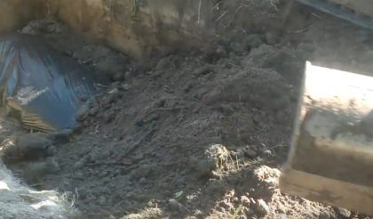 Система засыпается грунтом